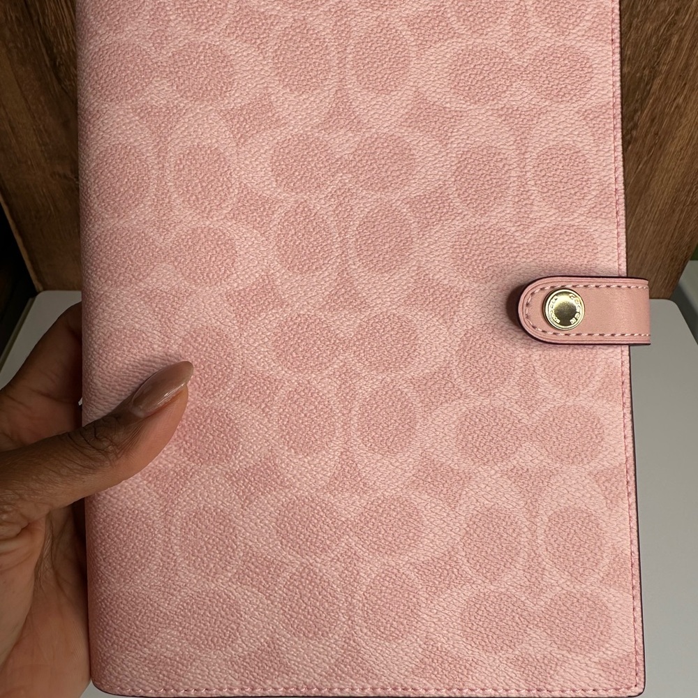Coach Powder Pink Notebook